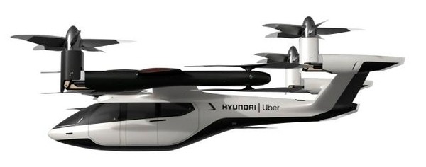 현대차가 우버와 공동 개발해 CES 2020에서 공개한 비행체 콘셉트 S-A1./ 사진=현대차 제공