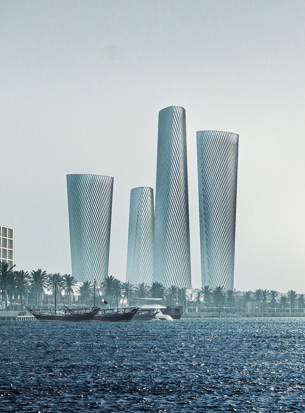 현대건설이 수주한 카타르 루사일 플라자 타워 조감도./사진 = 현대건설
