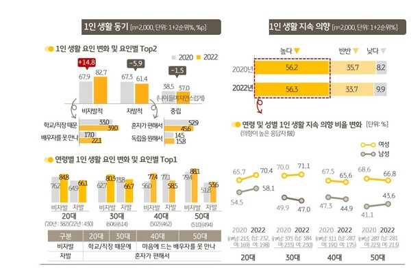 KB금융지주경영연구소가 발표한 '2022년 한국 1인 가구 보고서'./사진 =KB금융지주경영연구소