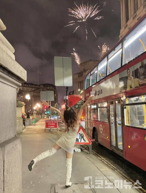 런던 새해 불꽃을 보러가는 길./사진=이다정